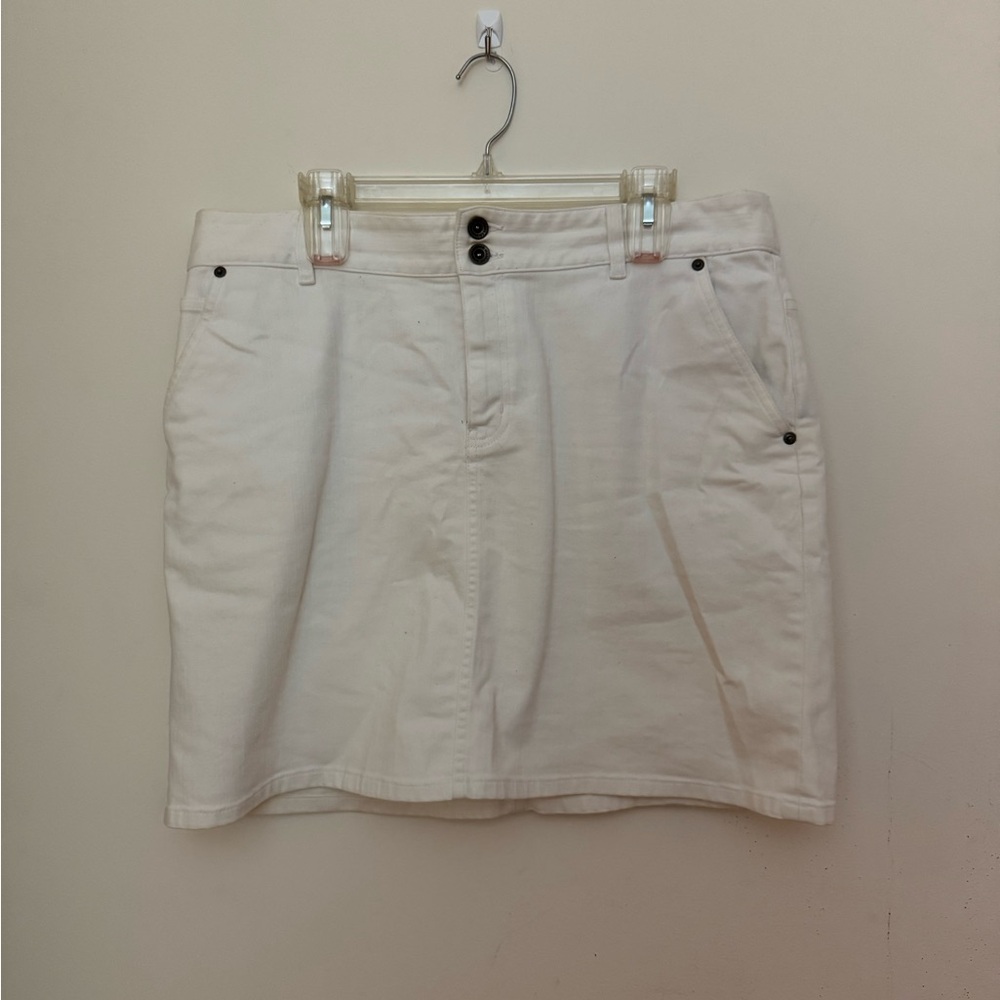 Lauren Jeans Co. Premium White Denim Skirt